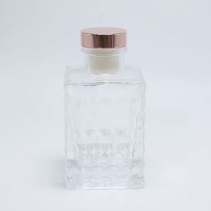 Wholesale Transparent Square Glass for <b>Reed</b> <b>Diffuser</b> <b>Bottle</b> 40ml 90ml 190ml Easy Open End Seal Custom Engraving for Essential Oi - Product Image 5