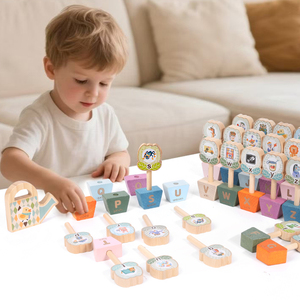 Early Educational Wooden Flower Letter Matching Spelling Toys Colorful Garden Alphabet Game for Children - Product Image 4