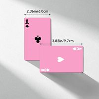 Vente en gros d'usine, cartes à jouer roses de luxe avec logo personnalisé, jeu de cartes roses durables, cartes de jeu sur le thème rose exquis