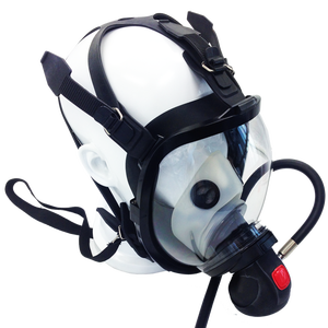 EN137 Standard SCBA Respiração Aparelho Peças sobressalentes Full Face Mask para Combate a Incêndios Design esférico para Scba - Product Image 3