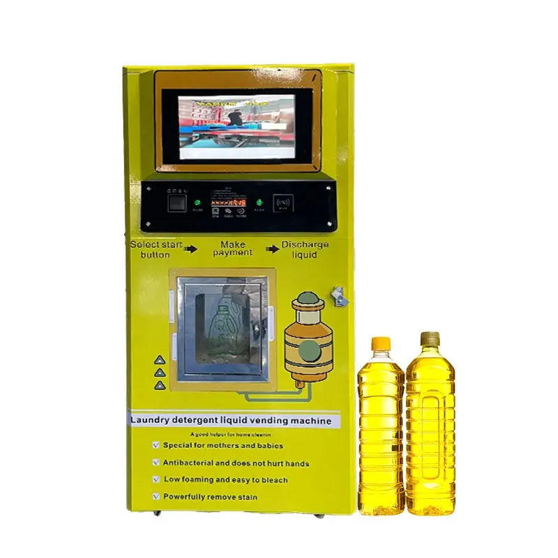 dispenser cleaning product sedible oil liquid soap filling machine detergent vending machine
