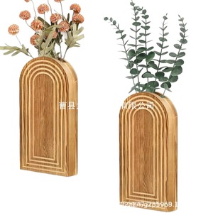 Wooden <b>Wall</b> <b>Mounted</b> Dried Flower Rack Irregular Shape Bohemian Style Indoor Plant Decoration <b>Shelf</b> For Home Decor - Product Image 5
