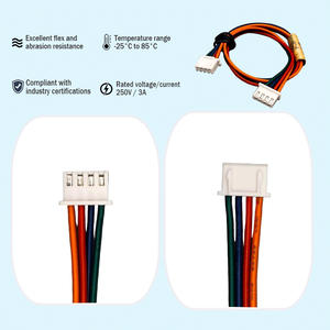 Conector de cableado eléctrico JST XH macho de 2,54 mm, 2, 3, 4, 5, 6 pines, terminal personalizado para automoción, ODM OEM - Product Image 2