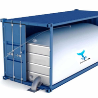 Flexitank de 20 tonnes Blue Whale en PP+PE de qualité alimentaire pour l'huile de cuisson, le soja, le tournesol et le palmier