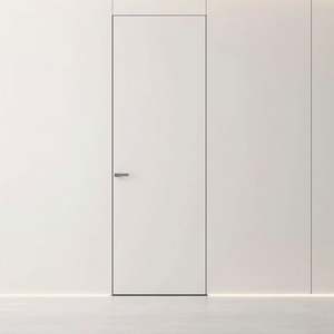 Puerta Invisible Moderna, Diseño Personalizado de Aluminio y Madera, Puerta Secreta Oculta para Interiores - Product Image 6