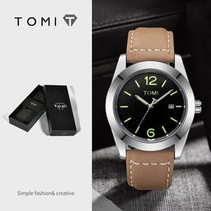 นาฬิกาควอตซ์ผู้ชาย <span class=keywords><strong>TOMI</strong></span> T095 ขายส่ง รูปทรงกลม นาฬิกาข้อมือสำหรับธุรกิจ สายหนังคุณภาพสูง <span class=keywords><strong>ราคา</strong></span>โรงงาน นาฬิกาสำหรับใช้ในชีวิตประจำวัน - Product Image 1