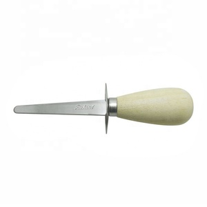 Abridor de ostras de acero inoxidable con mango de madera, herramienta de comida de mar duradera, 2 uds., 2 uds. - Product Image 1