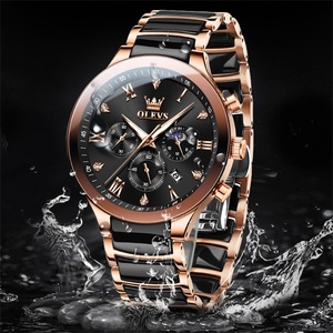 OLEVS 7004 Nuova Collezione <span class=keywords><strong>Orologio</strong></span> in Ceramica di Alta Qualità Classico <span class=keywords><strong>Nero</strong></span> Bianco Oro Lussuoso per Uomo e <span class=keywords><strong>Donna</strong></span> - Product Image 4