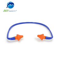 Bouchons d'oreilles en mousse PU réutilisables J&Y Safety Banded EN352-2 SNR 27 DB Réduction du bruit Utilisation industrielle