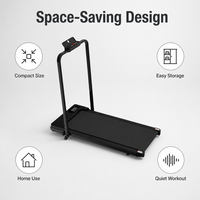 Vente en gros usine Petit tapis de course électrique multifonctionnel pliable d'intérieur silencieux