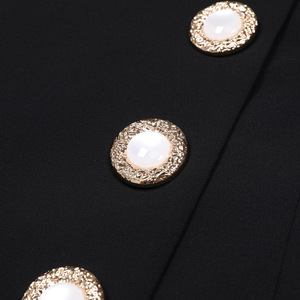 Robe mini noire à volants pour femmes, bordure rayée, col en V, manches longues, coupe ample, décontractée, robes pour femmes, mode - Product Image 6