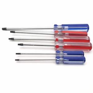 Tournevis Torx T8 T9 T10 T15 à pointe magnétique, sécurité étoile, manche en plastique transparent - Product Image 5