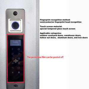 <span class=keywords><strong>Serrure</strong></span> de porte de villa étanche pour l'extérieur <span class=keywords><strong>Serrure</strong></span> intelligente intégrée <span class=keywords><strong>Serrure</strong></span> électronique automatique à empreinte digitale durable - Product Image 3