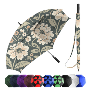 Parapluie de golf robuste, coupe-vent, avec broderie personnalisée, structure en fibre de verre de 62 pouces de long, pour promotion professionnelle - Product Image 2