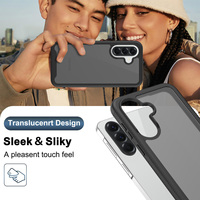 Coque de téléphone Samsung A57 S26 Ultra avec protection d'écran, finition mate douce au toucher, résistante aux chocs, avec revêtement effet peau