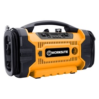 WORKSITE 110V/230V AC & DC Dual Power 12V/20V baterai Inflator tanpa kabel 160PSI pompa udara kompresor Inflator ban