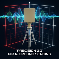 Radar de Detección de Drones 3D de Largo Alcance (10 km), Escaneo de 360 Grados, Sistema de Vigilancia de Banda X para Áreas de Seguridad de Alto Nivel