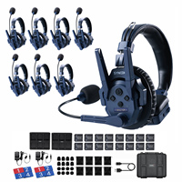 SYNCO Xtalk Master XM8 2.4GHz Kablosuz Akıllı Mikrofon Çift Yönlü İletişim Kulaklıkları Master-Free Bağlantı 500m 45ms Düşük Gecikmeli