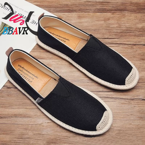 2021 Summer Chinese Style Casual Men's Linen Woven Beanie Shoes Lightweight with Mesh Lining Cloth Upper Material - Product Image 1