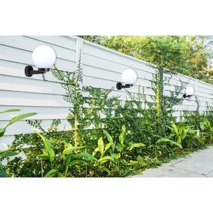Applique murale extérieure Velamp, sphère PMMA 200 mm, douille E27, éclairage de jardin étanche - Product Image 3