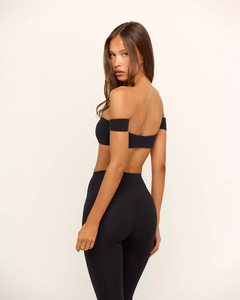 King McGreen Star 2 chiếc áo ngực thể thao nữ có dây buộc, quần lót nhanh khô cạp cao gợi cảm ngoài trời - Product Image 2