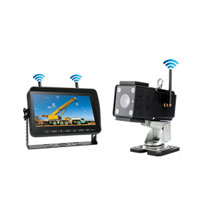 Caméra de grue à flèche 24V avec écran 10,1 pouces 1080p, zoom 30X, surveillance longue portée des angles morts et GPS interne pour grue à tour - Product Image 1