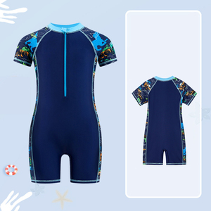 Oeko Tex Kids <strong>Boys</strong> One Piece Swimsuit Zipper Rash Child Swimwear Rashguard <strong>Swimming</strong> <strong>Costumes</strong> Bathing Suits - Product Image 1