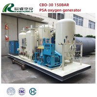 Générateur d'oxygène PSA avec système de remplissage de cylindres Siemens PLC, capacité de 3-200 Nm³/h et pureté de 93-95 %
