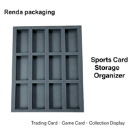 Plateau d'insertion en EVA découpé sur mesure par CNC pour cadre de présentation de cartes à collectionner TCG et sportives Renda Packaging