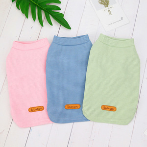 <span class=keywords><strong>Chaleco</strong></span> de diseño para perros, camiseta de tela para cachorros, atuendo para cachorros, ropa transpirable para primavera y verano - Product Image 3