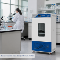 Incubateur intelligent pour laboratoire de microbiologie, culture de bactéries BOD, équipement en acier inoxydable à température constante