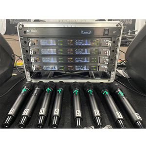 Chất lượng cao đúng sự đa dạng năng động 2-kênh UHF Microphone không dây Chuyên nghiệp - Product Image 4