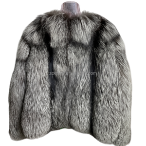 Servizio OEM ODM Accettato, Giacca in Vera Pelliccia di Volpe Naturale di Alta Qualità per Donna - Product Image 2