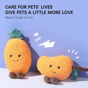 Giocattoli Ecologici per <span class=keywords><strong>Cani</strong></span>, Peluche Sonori con Motivi Frutta, Durevoli, Antistress, per Cuccioli, Uso Quotidiano in Interni - Product Image 4