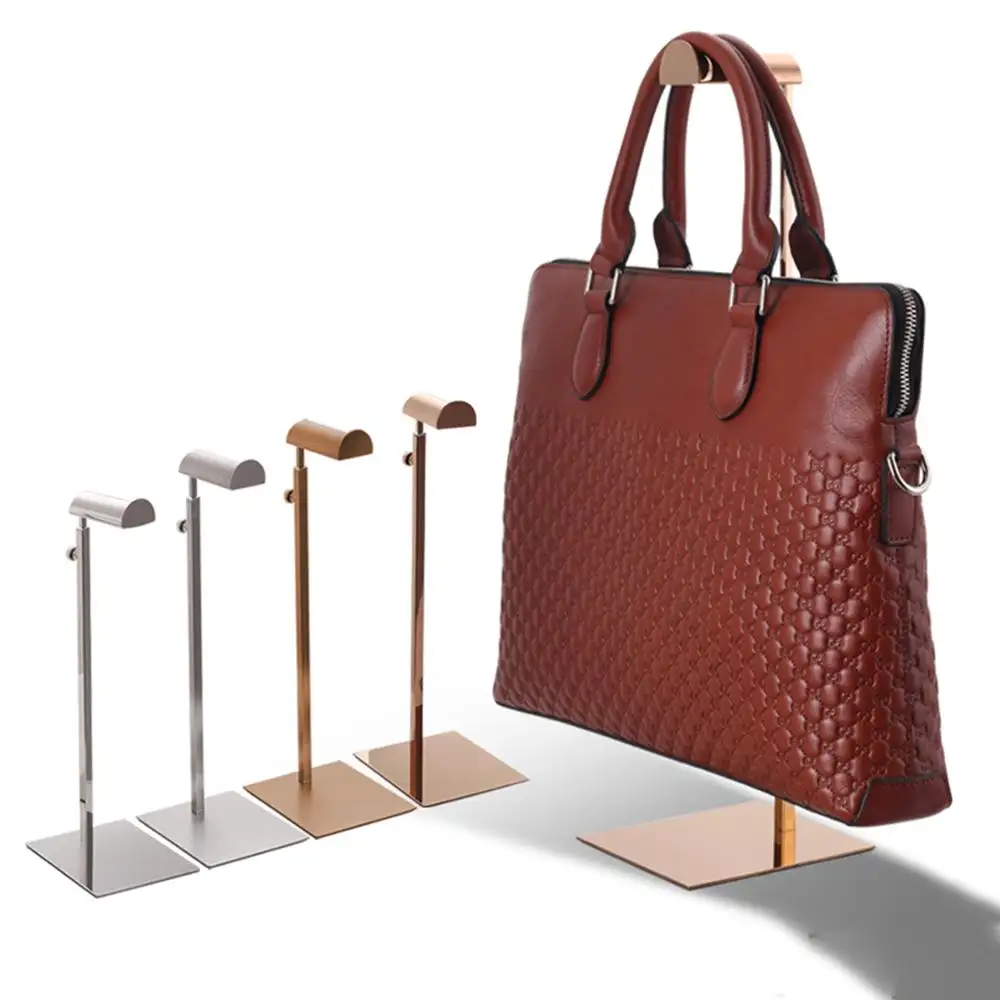 Adjustable Stainless Steel Bag Metal Display Stand For Clothes Store
