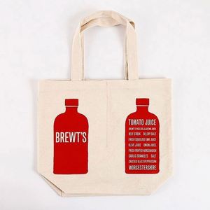 Bolsa de Lona para Vino con Logotipo Impreso, Bolsa de Almacenamiento de Lona de Algodón al por Mayor, Bolsa para Botella de Vino con Cordón - Product Image 1