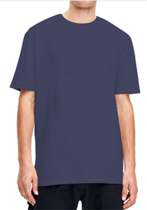 Magliette da Uomo Taglie Grandi OEM/ODM, T-Shirt Elasticizzata Tinta Unita per Uso Casual, Lunghezza Extra, Confezione da 2, Blu Navy/Grigio Antracite 3XL - Product Image 3