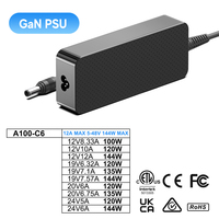 HKY C6 Plug 19V7.1A 135W Max AC/DC adaptor PoE perangkat stasiun pengisian