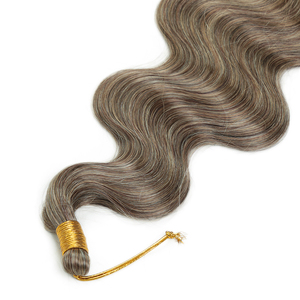 Hot Sell Anna Body Wave Braiding Hair for Boho Braids Synthetic Ombre Brown <strong>Blonde</strong> Body Wave Bulk Hair <strong>Extensions</strong> - Product Image 4