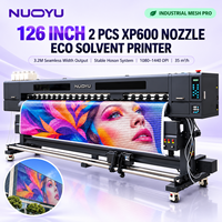 Mesin Cetak Solvent Komersial Stable Hoson Board 126 Inch 2 Pcs XP600 Nozzle Mesh Banner One Way Vision Window Film