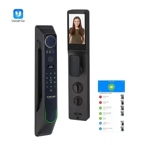 3D Face WiFi UsmartGo App Control serratura elettronica intelligente per impronte digitali con telecamera di sorveglianza cattura immagine Smart Lock