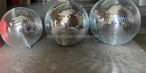 Bola de <span class=keywords><strong>espejo</strong></span>, Bola de discoteca <span class=keywords><strong>grande</strong></span> para decoración navideña, luces de escenario de boda, equipo de escenario colorido - Product Image 4