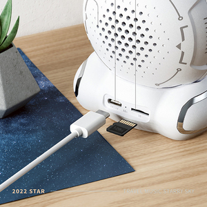 ลำโพงบลูทูธไร้สายแบบพกพาลำโพงบลูทูธไร้สายลายอวกาศ J20ใหม่ล่าสุดลำโพงกลางแจ้งซับวูฟเฟอร์เดสก์ท็อป TF การ์ดโหมดลำโพงเสียงสว่าง - Product Image 6