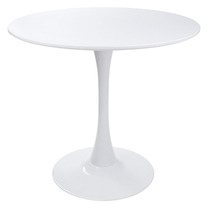 <span class=keywords><strong>Mesa</strong></span> de comedor <span class=keywords><strong>redonda</strong></span> blanca moderna, <span class=keywords><strong>mesa</strong></span> de ocio, <span class=keywords><strong>mesa</strong></span> de centro con Base de Pedestal elegante <span class=keywords><strong>para</strong></span> <span class=keywords><strong>cocina</strong></span>, sala de estar, lugar pequeño - Product Image 2