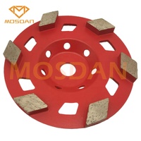 Meule à meuler universelle SPX de 150 mm avec 6 losanges pour les surfaces de bordure de sol en béton