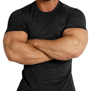 Camisetas Casuales para Hombre, Sólidas, Transpirables, de Punto, Holgadas, de Secado Rápido, de Manga Corta, Ajustadas, Deportivas, para Fitness - Product Image 4