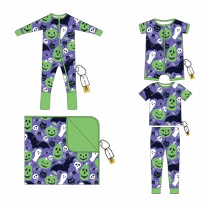 优质促销敏感肌肤竹纤维婴儿连体衣可爱印花婴儿连体衣适合日常穿着柔软保暖连体衣 - Product Image 2