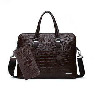 <span class=keywords><strong>Sac</strong></span> à <span class=keywords><strong>bandoulière</strong></span> unisexe en PU à motif crocodile <span class=keywords><strong>pour</strong></span> hommes <span class=keywords><strong>Sac</strong></span> souple et étanche <span class=keywords><strong>pour</strong></span> les nouvelles affaires Mode travail Bureau Document <span class=keywords><strong>Ordinateur</strong></span> - Product Image 5