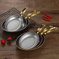 Assiette créative rétro binaurale en acier inoxydable pour fruits de mer Dessert Steak-Plats et assiettes durables
