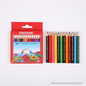 Lápis de Cor Curtos HB de 12 Cores com Ponta de 0.3mm para Desenho, Rabiscos e Arte, Não Solúveis, Presente Perfeito para o Dia das Crianças, Ideal para Sala de Aula - Product Image 1